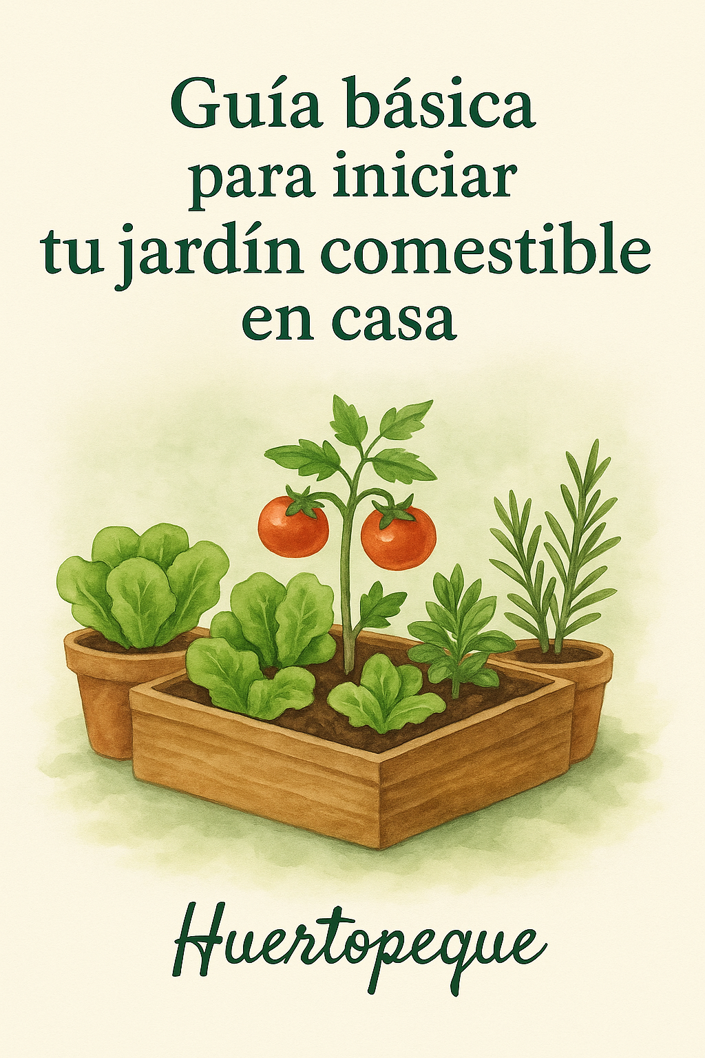 guía pasos básicos para iniciar tu jardín comestible o huerto urbano ecológico en casa